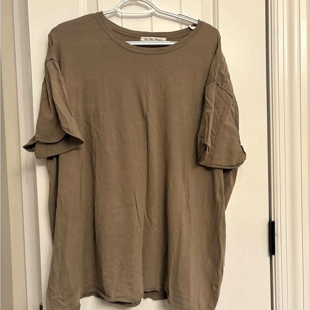 We The Free Women's Olive Green Short Sleeve Nina Tee